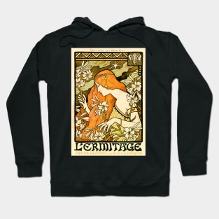 Revue L 'ERMITAGE by Paul Berthon 1897 French Artist Art Nouveau Lithograph Hoodie